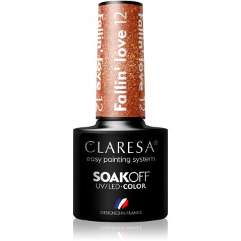 Claresa SoakOff UV/LED Color Fallin' Love lac de unghii sub forma de gel - imagine 2